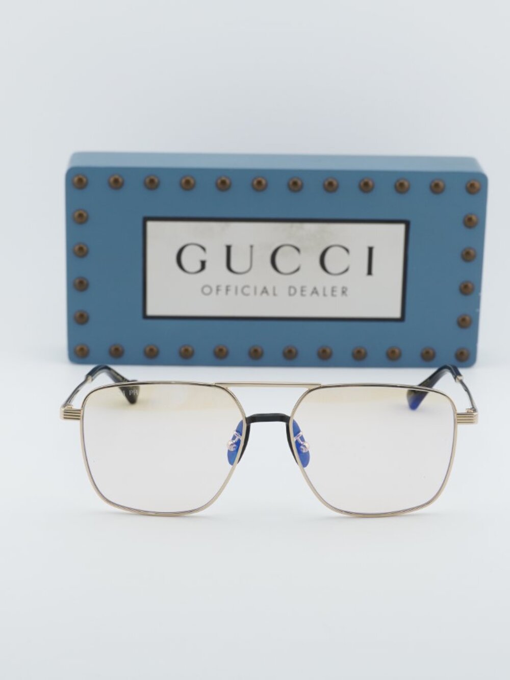 Gucci GG0743S 006 Men Aviator Sunglasses - Gold / Yellow Photochromic - Picture 6 of 11